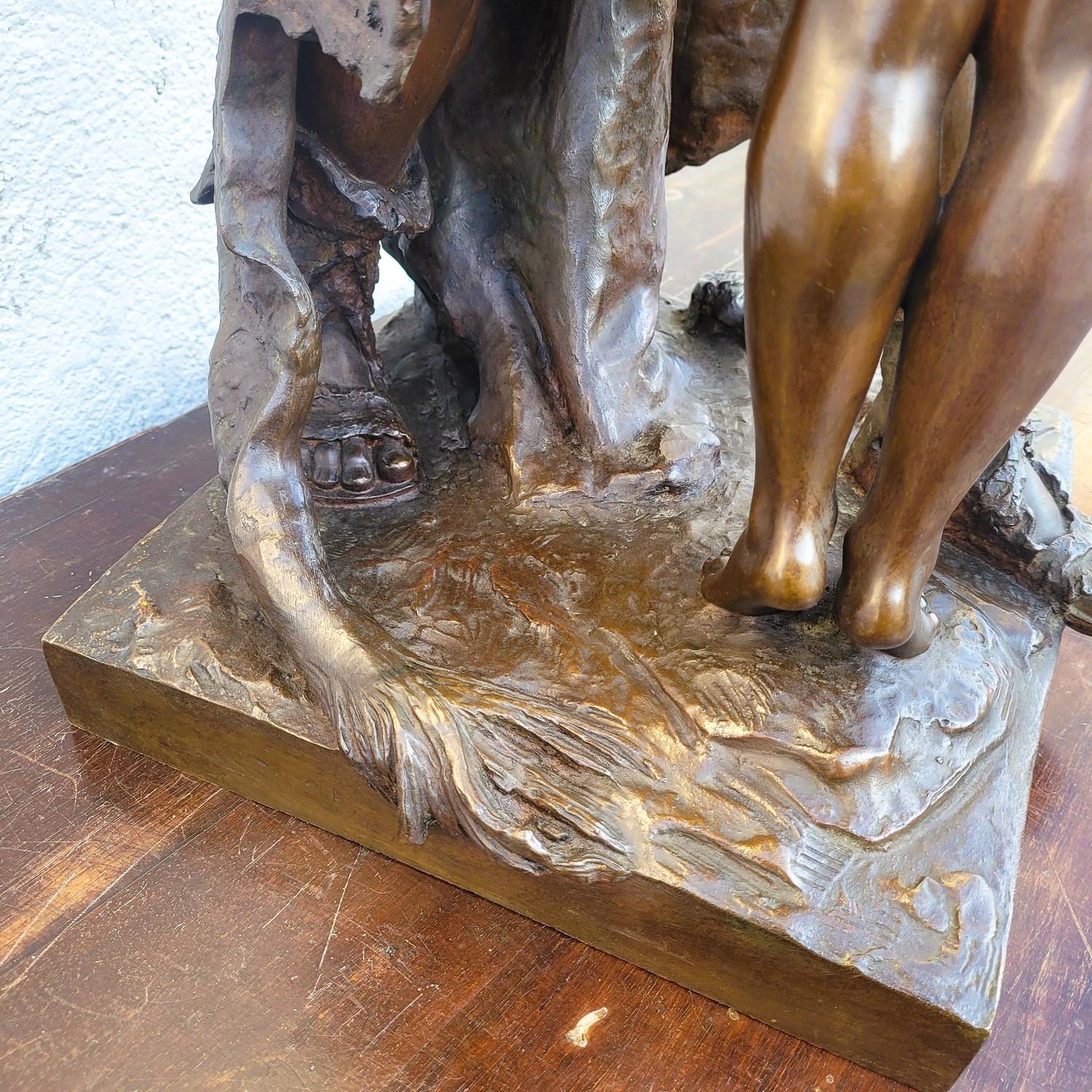 H. Plé (1853-1922), Siot-Decauville, I Galli, bronzo firmato di grandi dimensioni, fine del XIX sec. in vendita 2