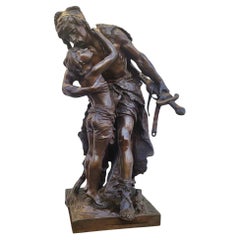H Plé (1853-1922), Siot Decauville, The Gauls, Large Signed Bronze, Late 19th Ce