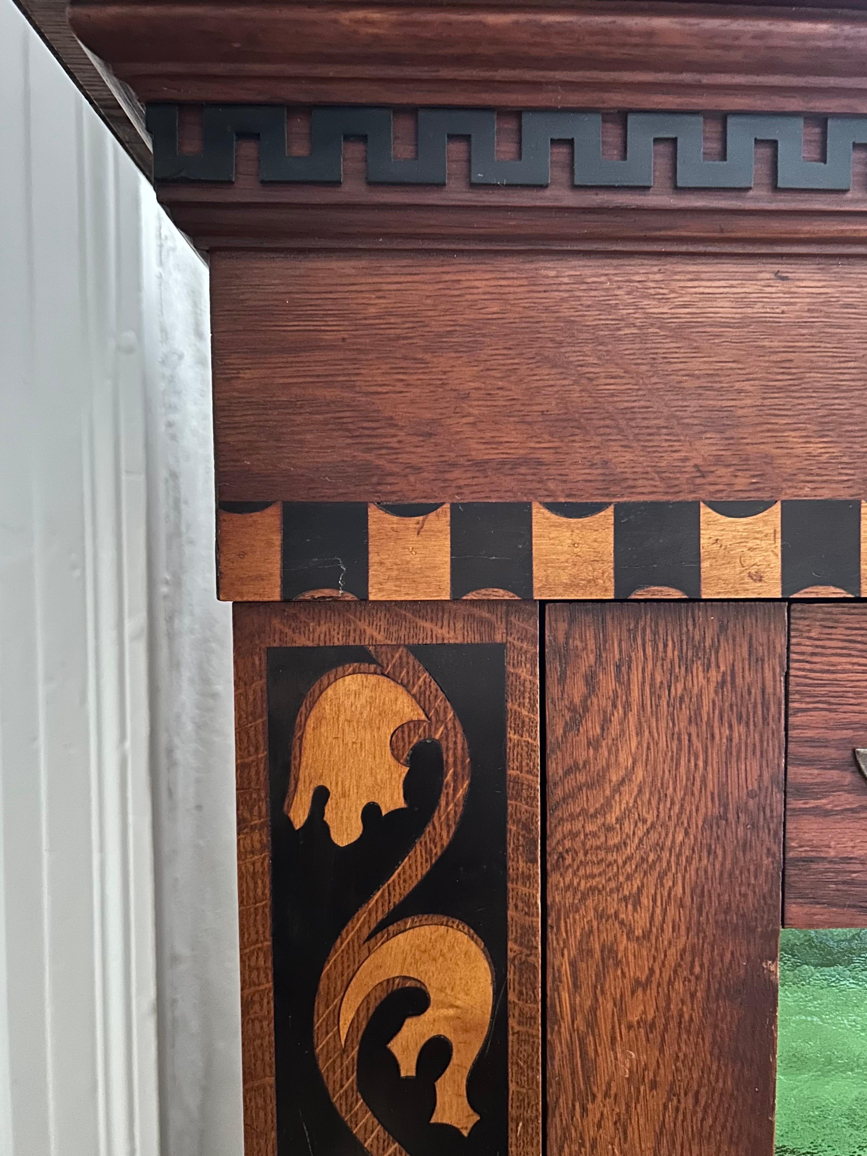 Fatto a mano H. Poulsen Aesthetic Movement - Mobile in Oak, Danimarca, 1904 in vendita