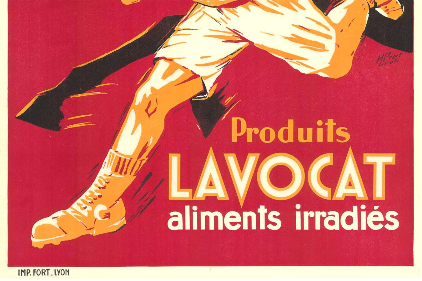 Affiche vintage originale «duits Lavocat » pour Force and Energy - Art déco Print par H. Prost