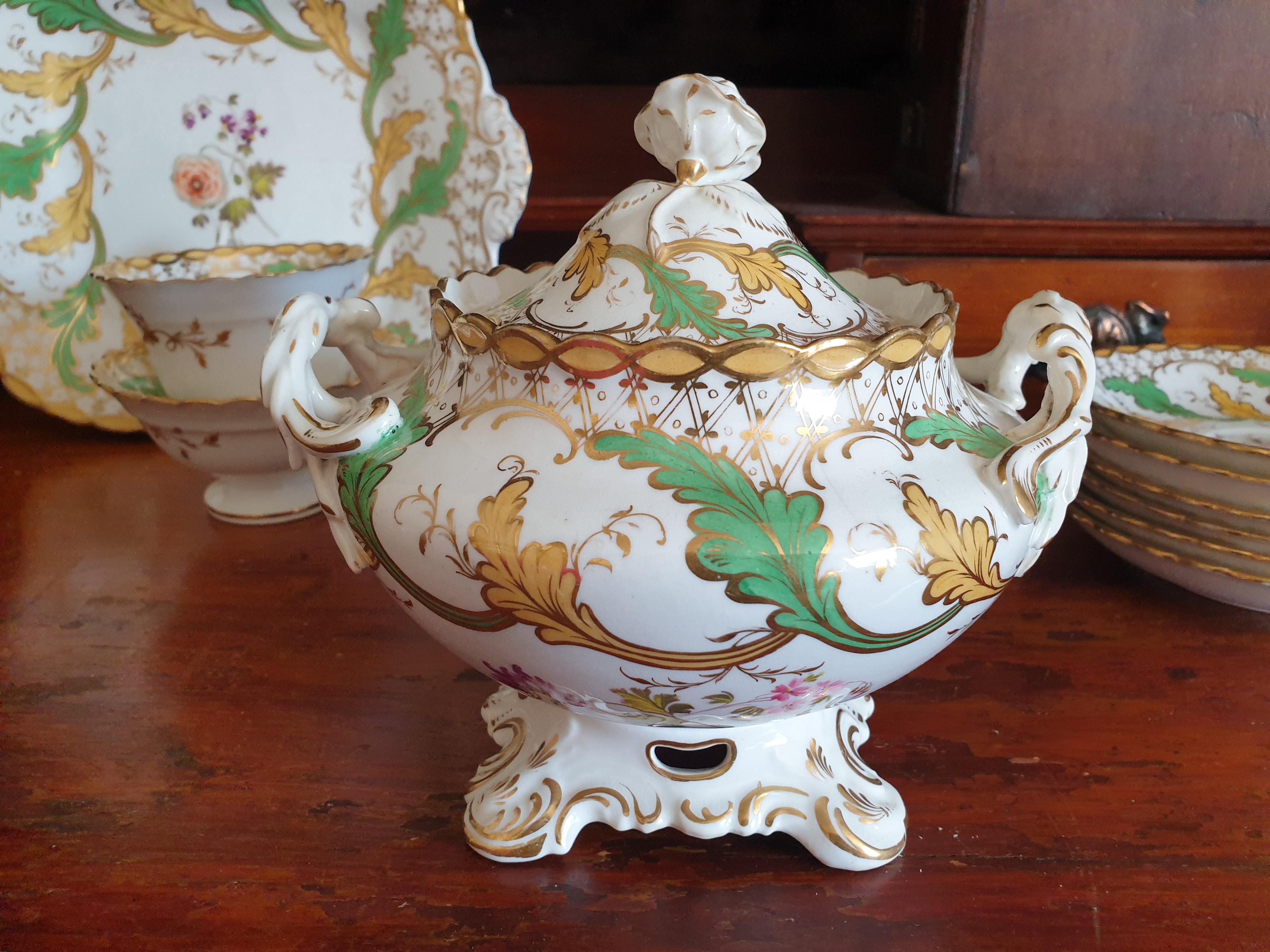 Porcelain H & R Daniel Tea/Coffee Service For Sale