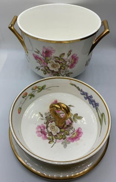 H & R Daniel Ice Pail Reticulated Fruit Bowls or Stands By William Pollard