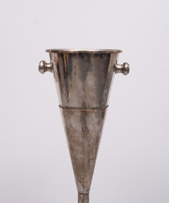 H R W Fink   Silver Plated   Champagne or Wine  cooler on stand Germany