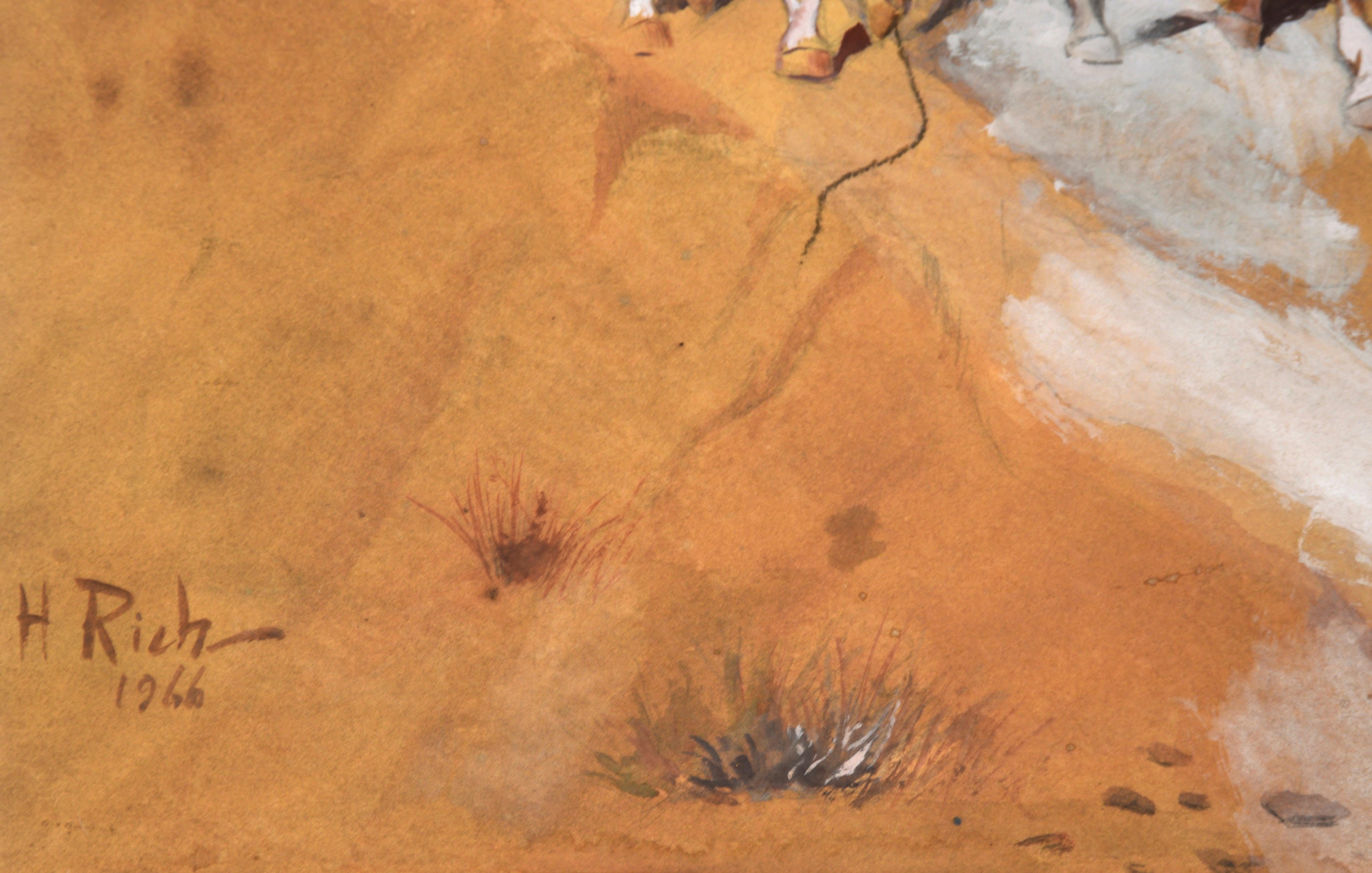 Cowboy Hunting Pronghorn Deer (