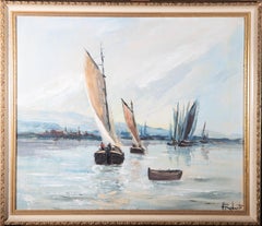Vintage H. Roberts - Mid 20th Century Oil, Returning To Shore