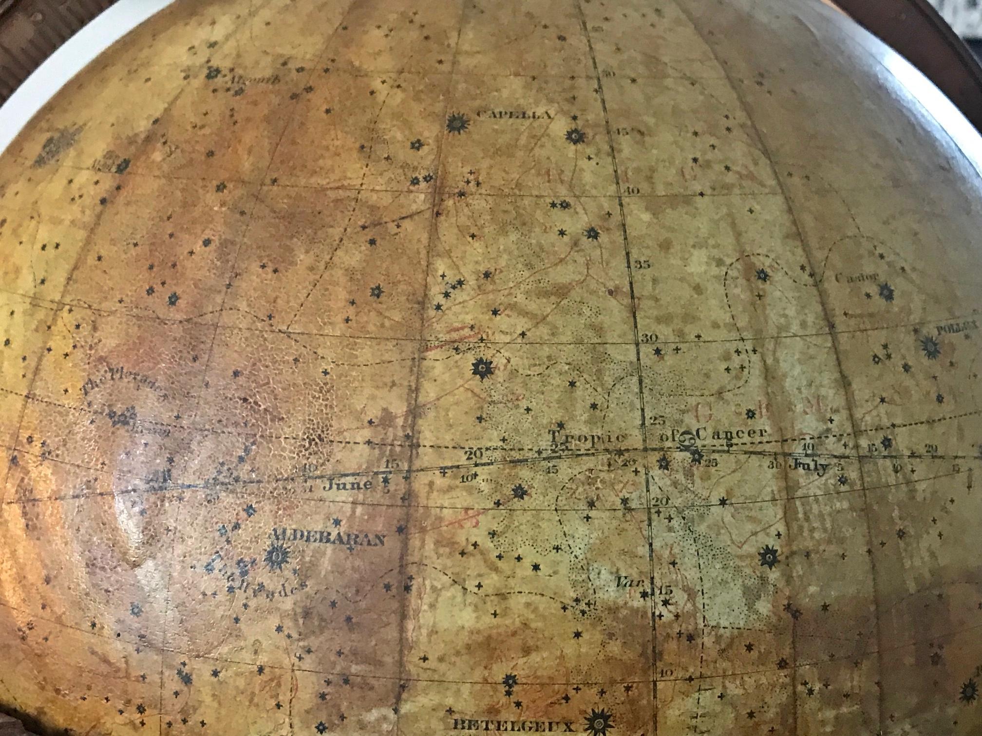 H. Schedler's Celestial Globe ‘12 Inches Diameter’, Patented November 1868 For Sale 3