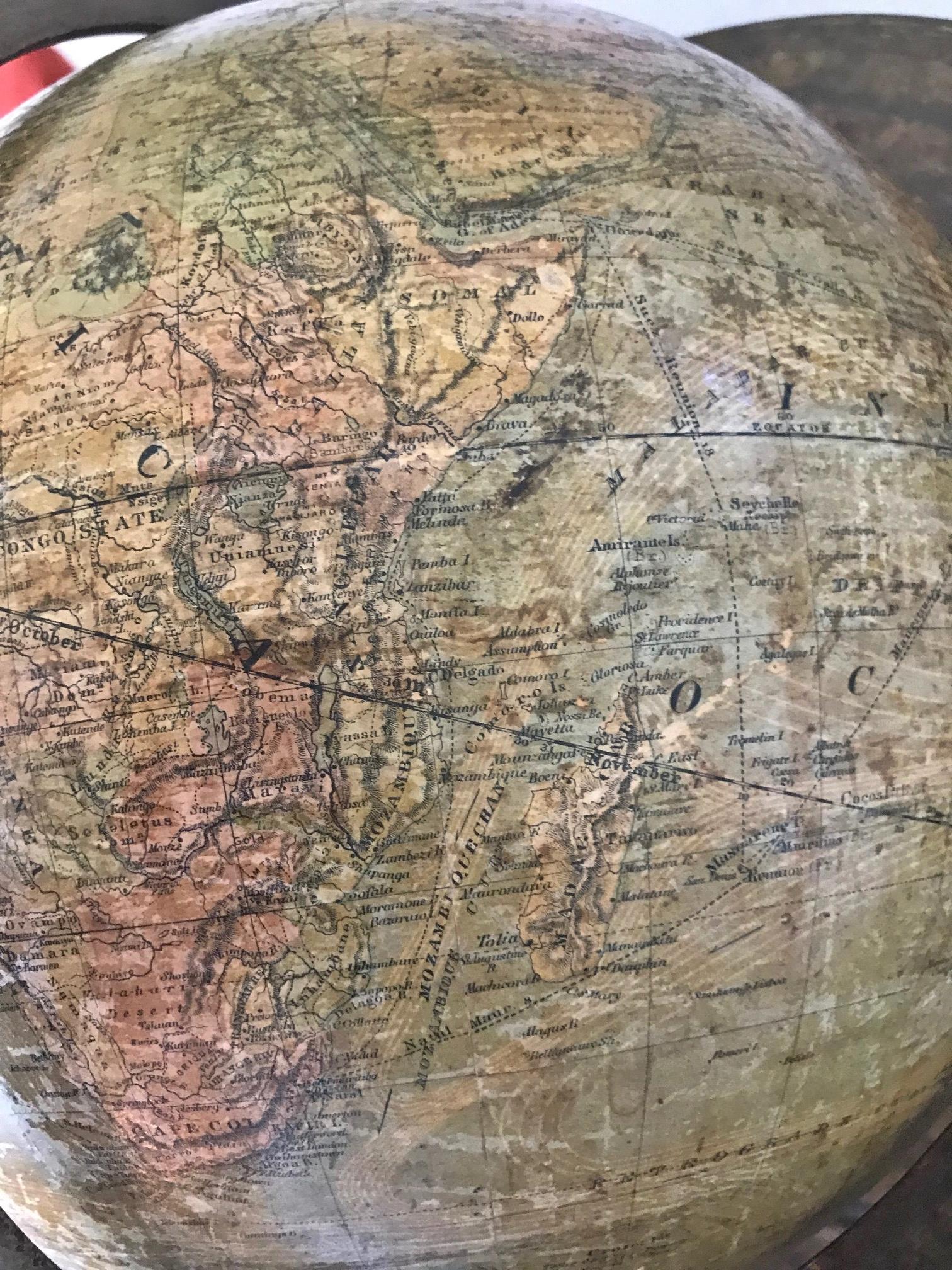 H. Schedler's Terrestrial Globe Copyright, 1889 For Sale 11