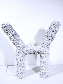 H Sculpted Lamp by Johan Destrumelle