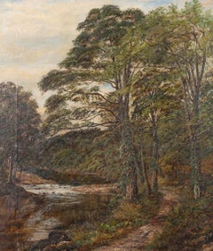 H. Seargant - Late 19th Century Oil, Bend In The River