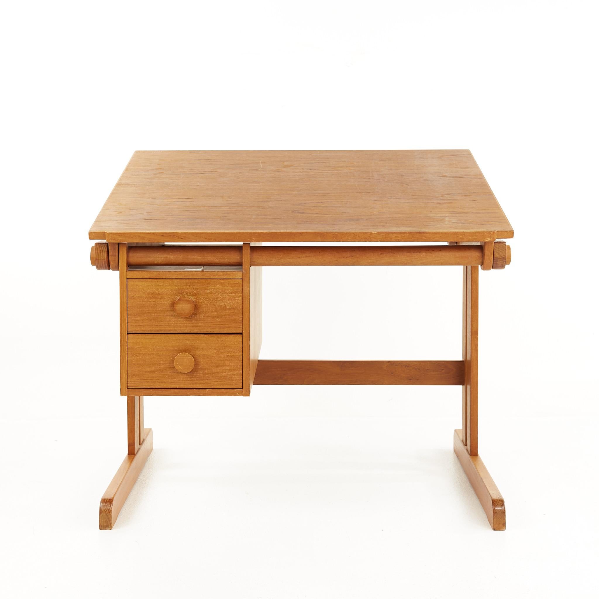 mid century adjustable desk