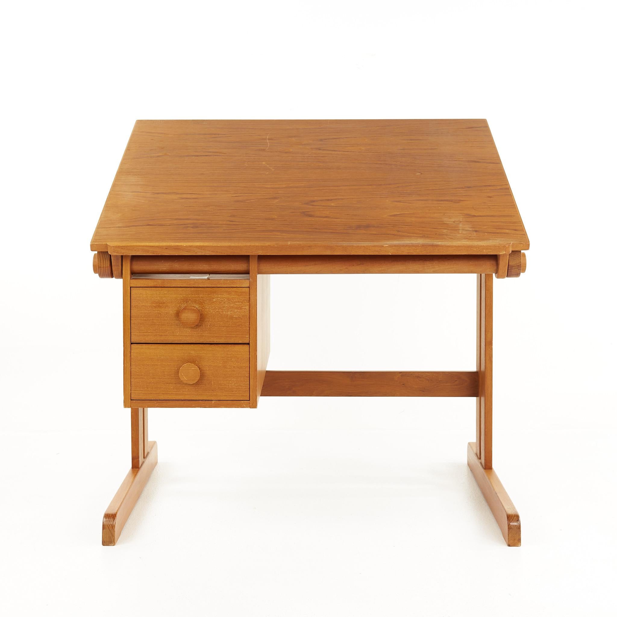 mid century adjustable desk