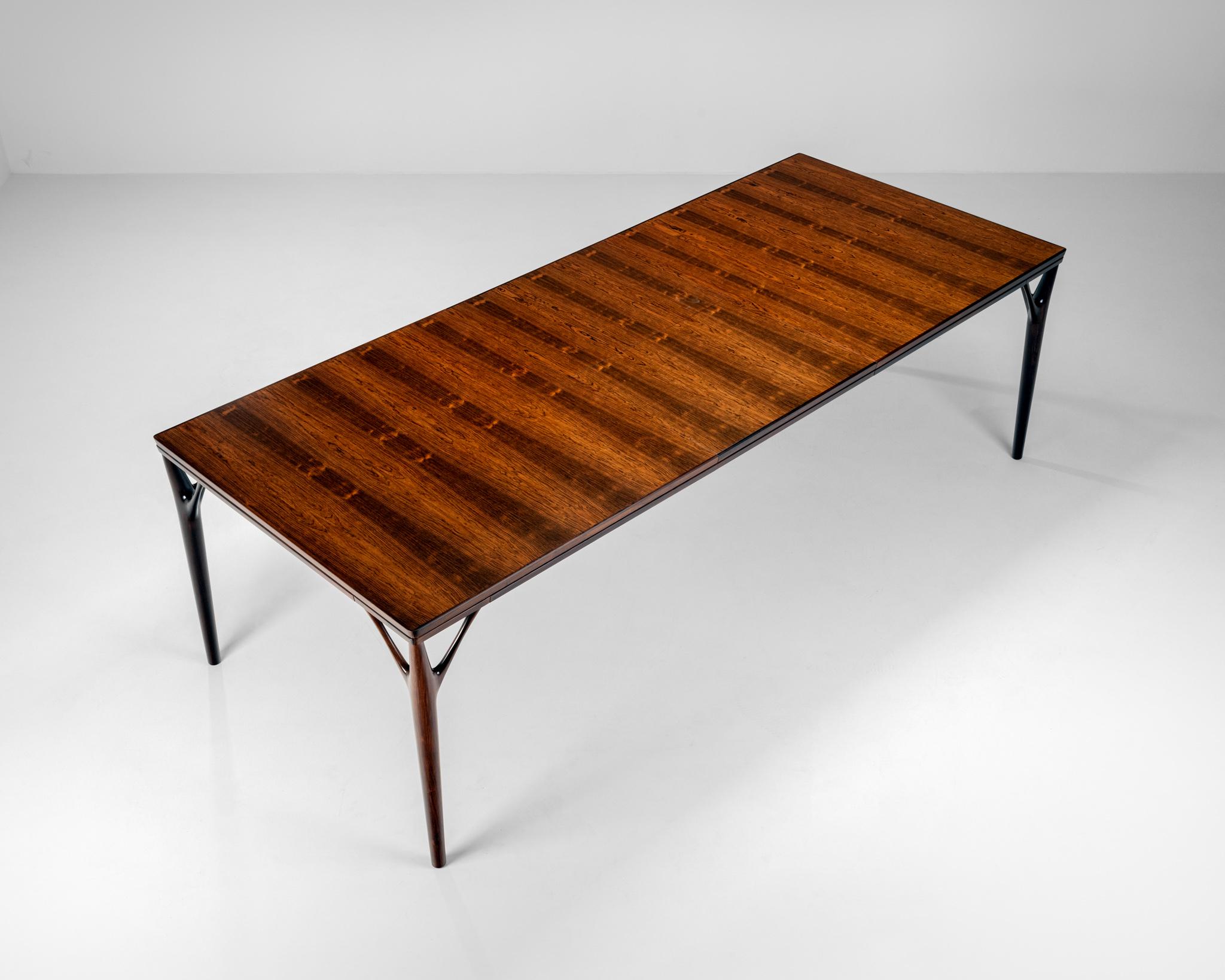 Mid-Century Modern H. Sigh & Son Rosewood Dining Table, Denmark c1960 For Sale