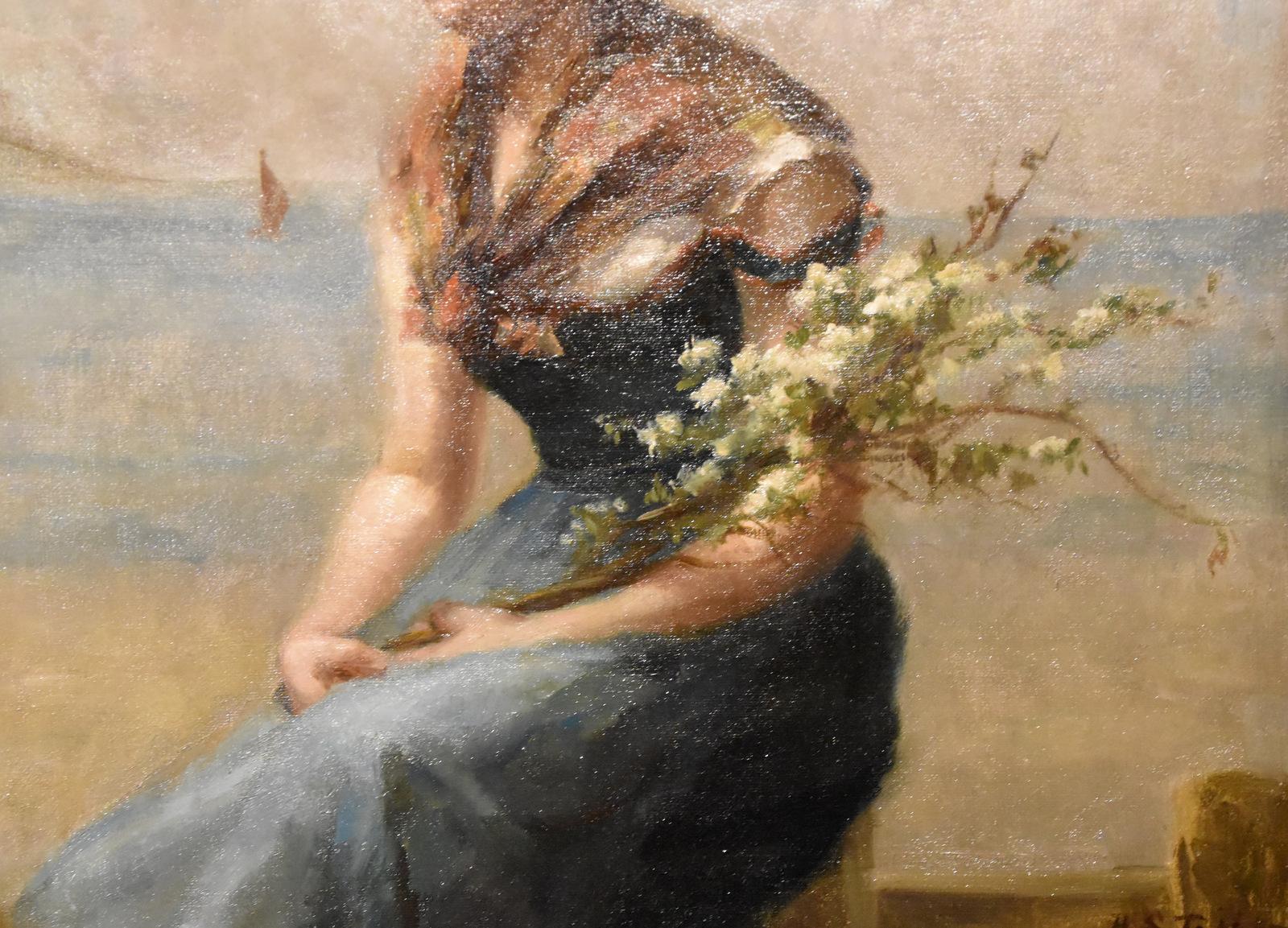 Ölgemälde von H. Sinclair Jackson „A Cornish Lass“, Ölgemälde im Angebot 3