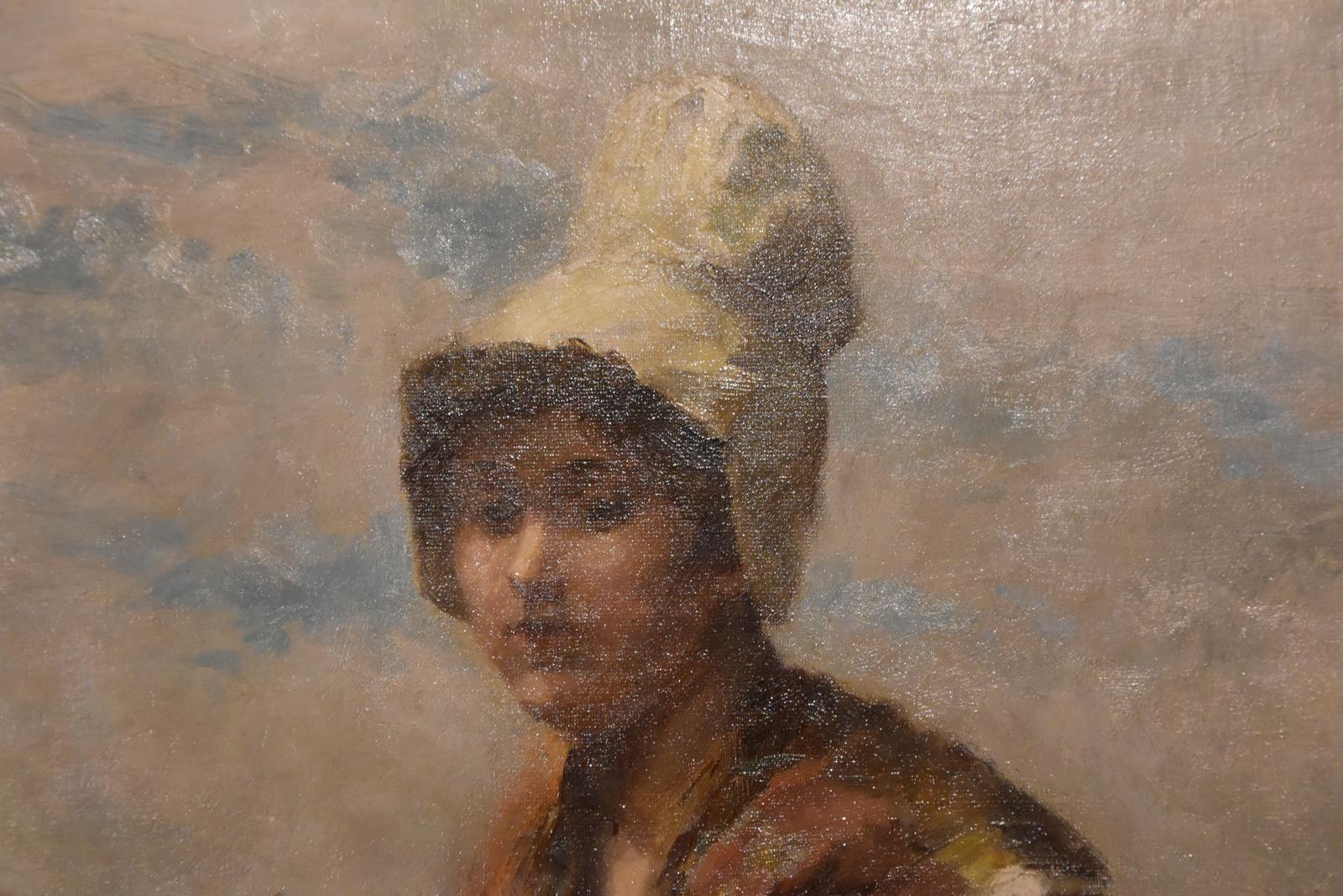 Ölgemälde von H. Sinclair Jackson „A Cornish Lass“, Ölgemälde im Angebot 4