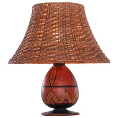 H. Steinpatz Colorful Amsterdamse School Arts & Crafts Table Lamp