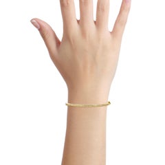 H. Stern 1.00 Carat 18 Karat Yellow Gold Diamond Bangle Bracelet