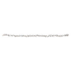 H. Stern 11,7 Karat Diamant-Platin-Armband mit Herzschliff und Originalpapieren