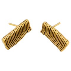 H. Stern 14 Karat Yellow Gold Flexible Earrings