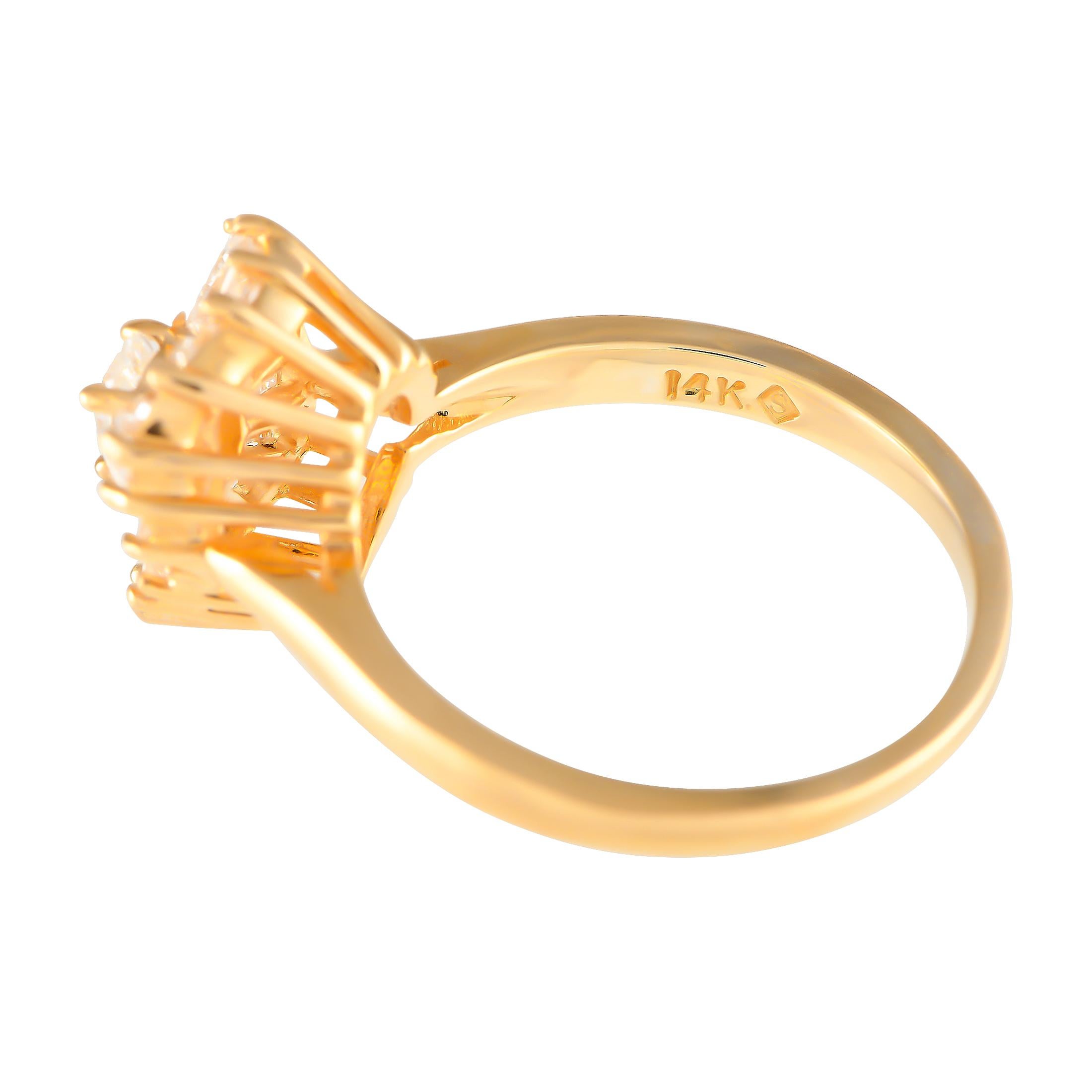 Baguette Cut H. Stern 14K Yellow Gold 1.25ct Diamond Ring