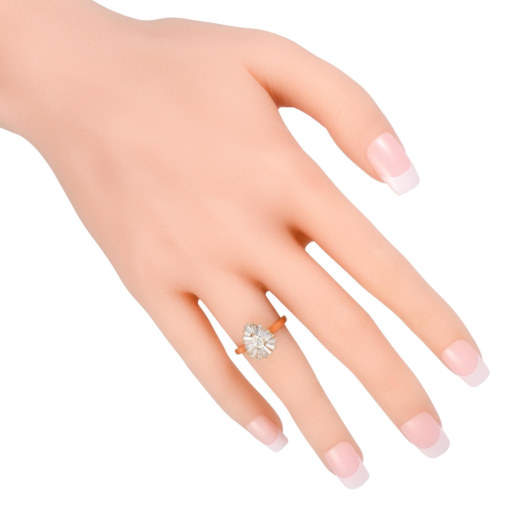 H. Stern 14K Yellow Gold 1.25ct Diamond Ring In Excellent Condition In Southampton, PA