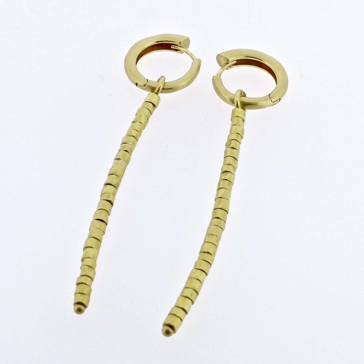 H Stern 18-Karat 'Golden Beads' Hoop & Tassel Earrings In Good Condition In Philadelphia, PA