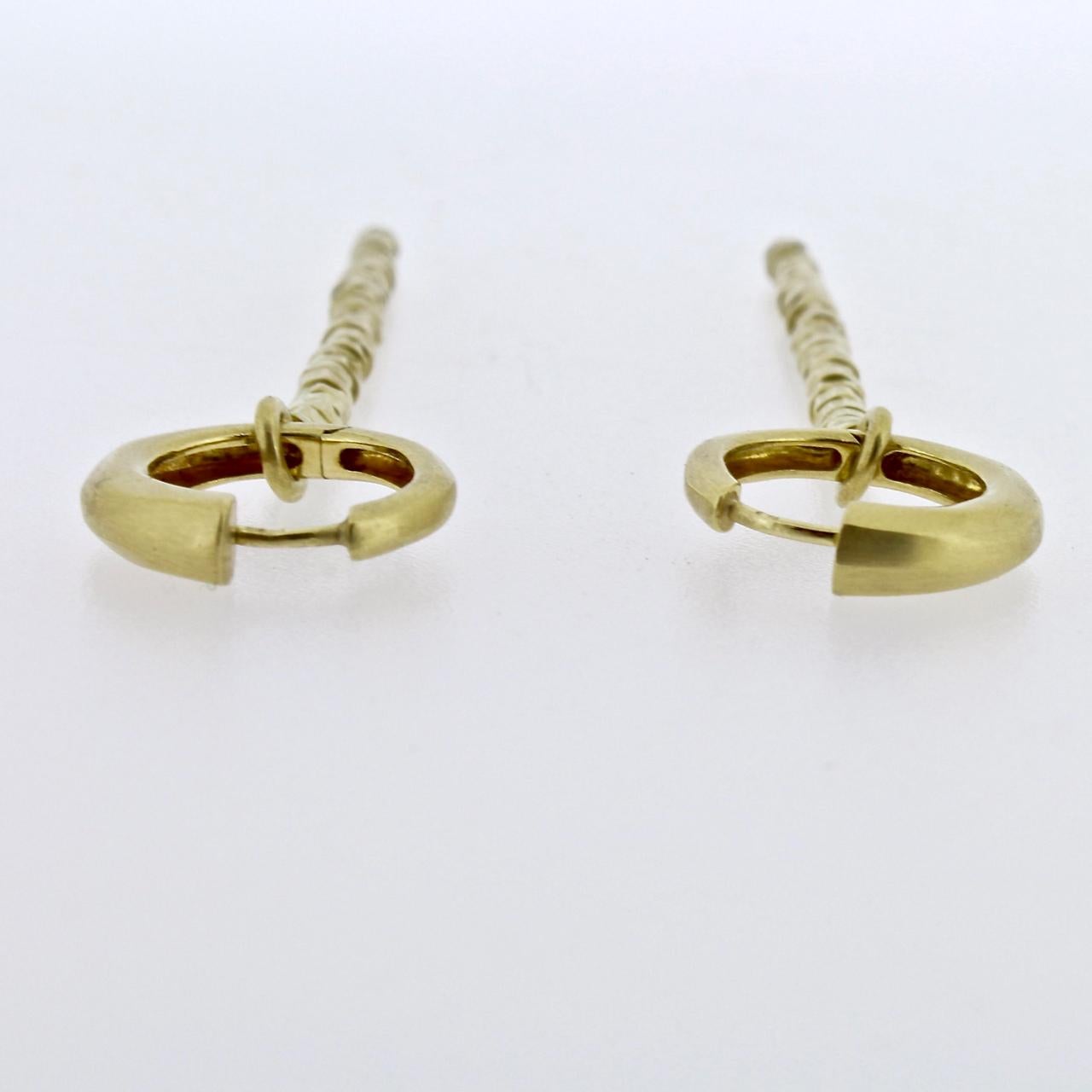 H Stern 18-Karat 'Golden Beads' Hoop & Tassel Earrings 4