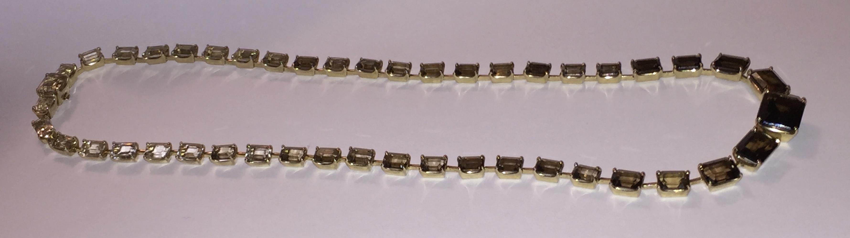 emerald eternity necklace
