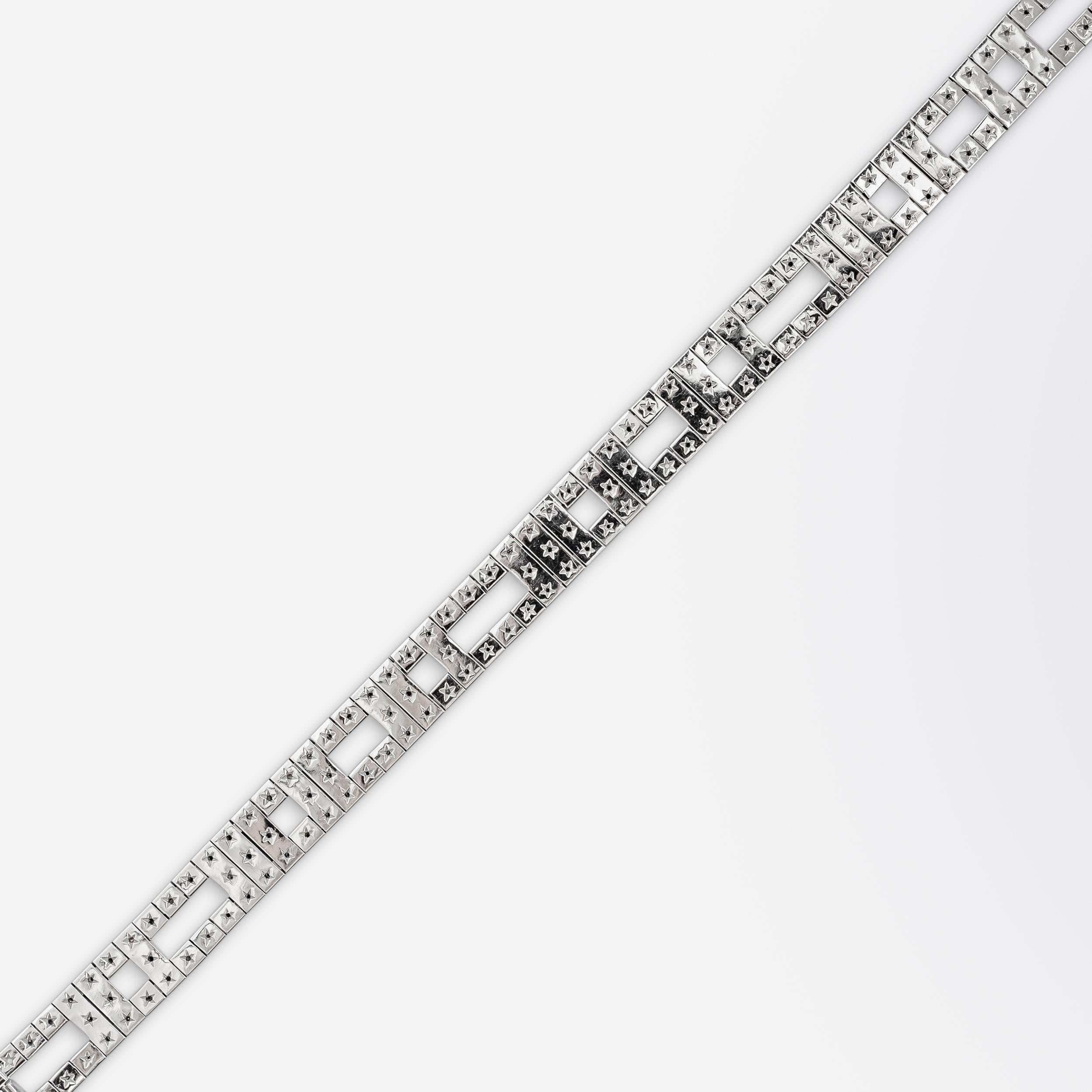 H. Stern 18 Karat White Gold & Diamond 'Metropolis' Bracelet In Good Condition For Sale In Brisbane City, QLD