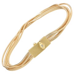 H. Stern 18 Karat Yellow Gold Four Strand Bracelet