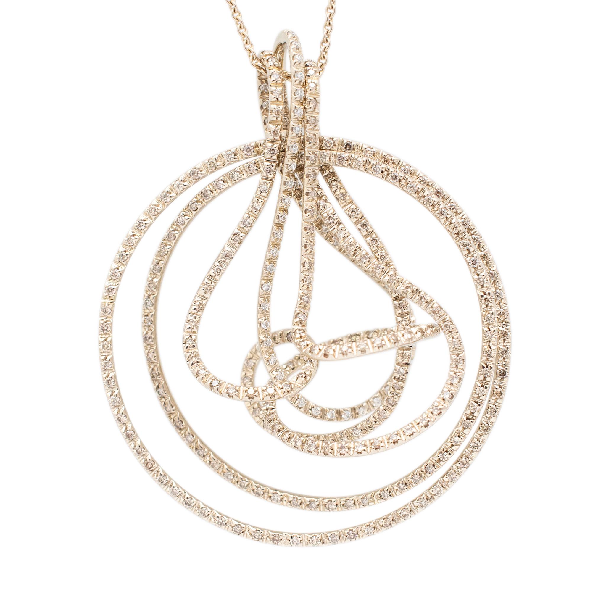 Brand: H. Stern

Gender: Ladies

Metal Type: 18K Noble Gold 

Length: 31.00 inches

Width: 1.00 mm

Diameter: 1.75 inches

Weight: 22.36grams

18K Noble Gold single strand opera diamond necklace. The metal was tested and determined to be 18K yellow