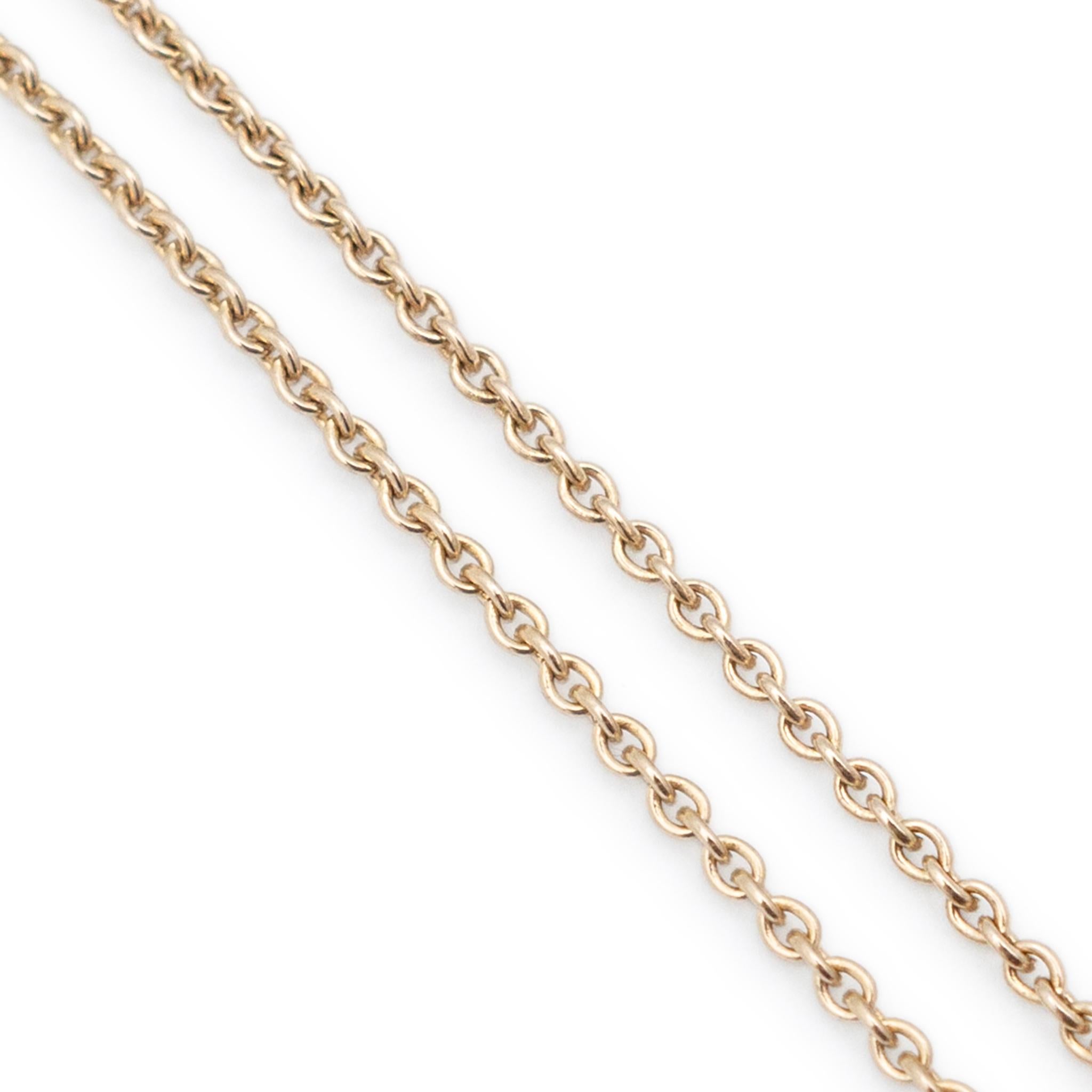 H. Stern Halskette mit Anhänger, 18 Karat edles Gold Zephyr-Diamant (Rundschliff)