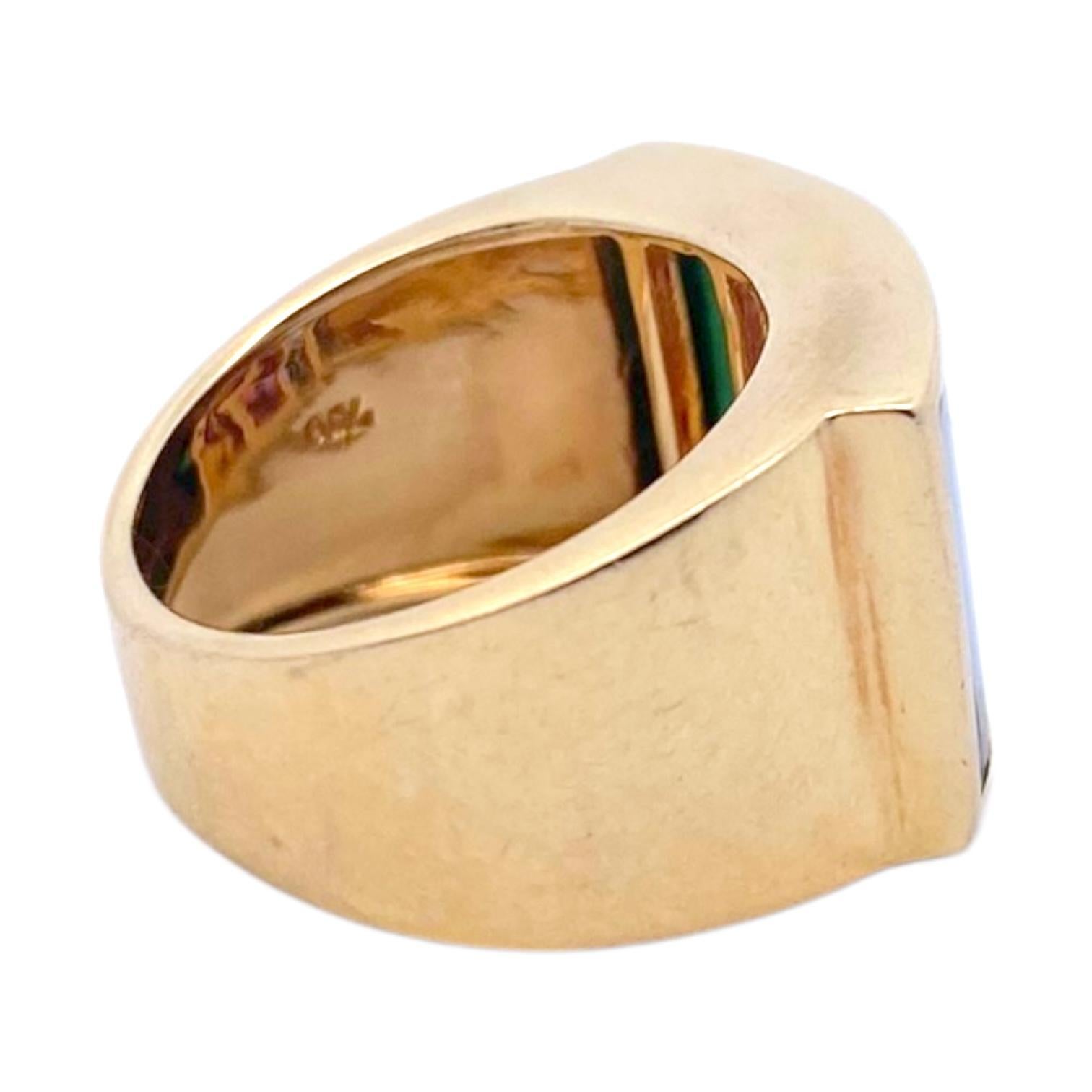 Women's or Men's H. STERN 18K Rainbow Multicolor Gemstone Band Ring