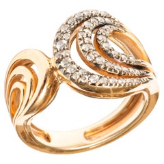 H. Stern 18K Rose Gold and Diamond Ring