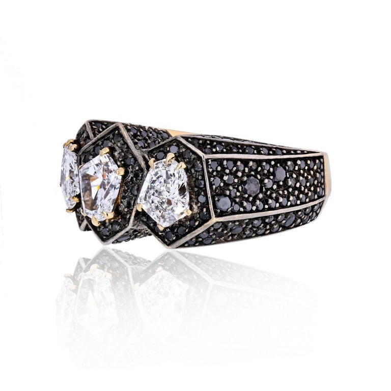 H. Stern 18 Karat Rose Gold GIA Certified Novelty Diamond Ring at 1stDibs