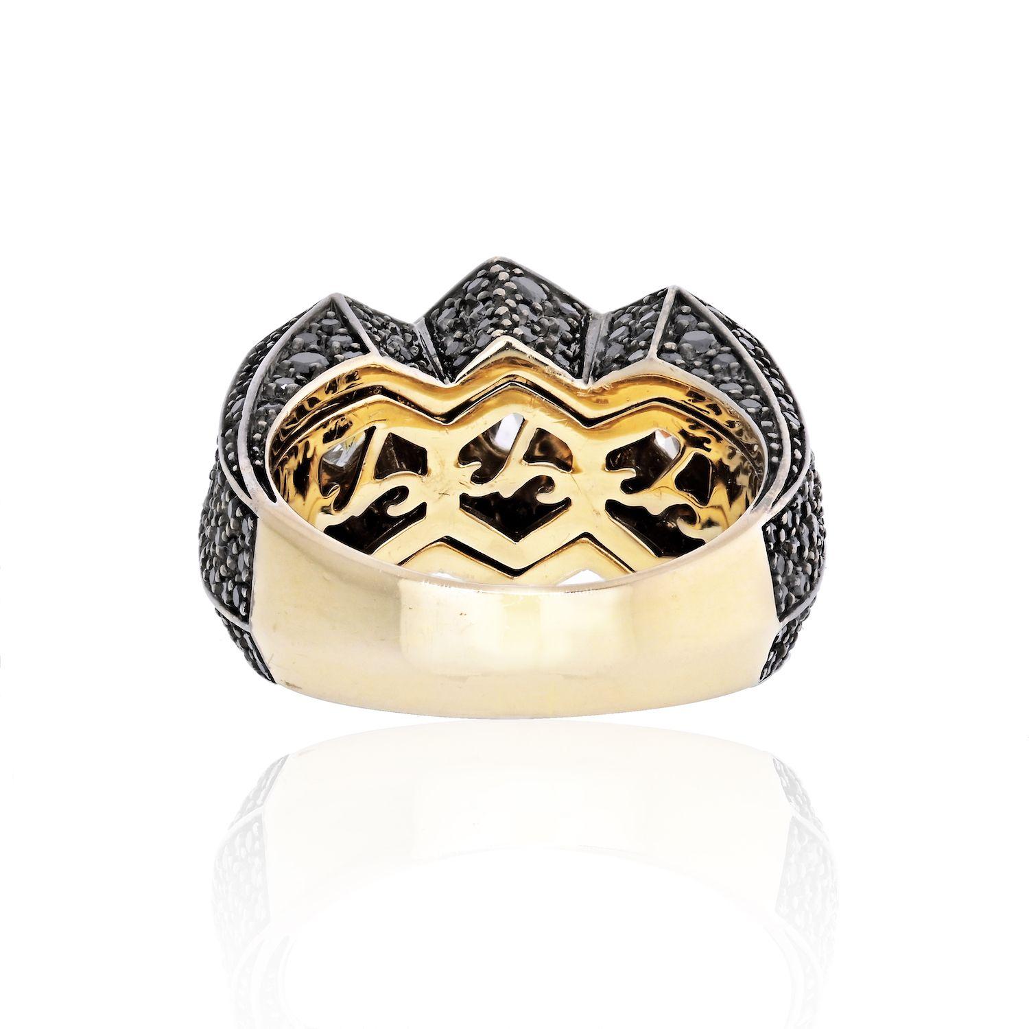 H. Stern 18 Karat Rose Gold GIA Certified Novelty Diamond Ring In Excellent Condition In New York, NY