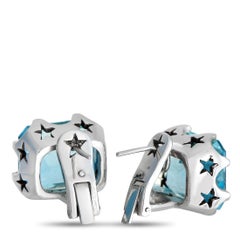 H. Stern 18K White Gold 18.0ct Aquamarine Earrings