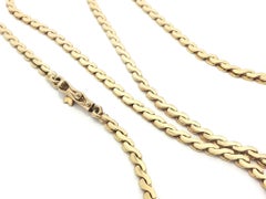 H. Stern 18k Gelbgold 17" S Link Kette Halskette w / Push-Verschluss & Sicherheitsverriegelung