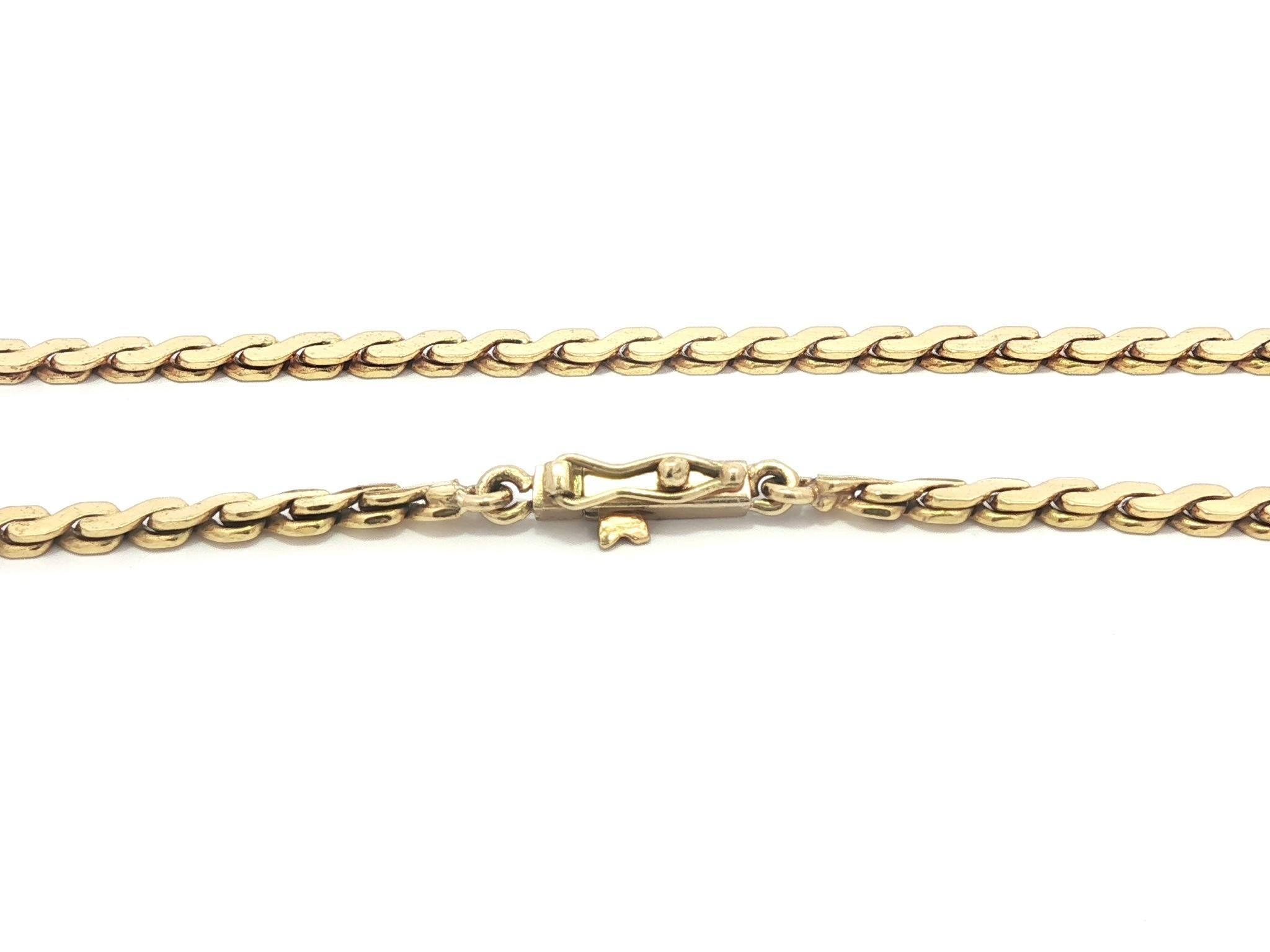 H. Stern - Collana con catena a S in oro giallo 18 carati da 17