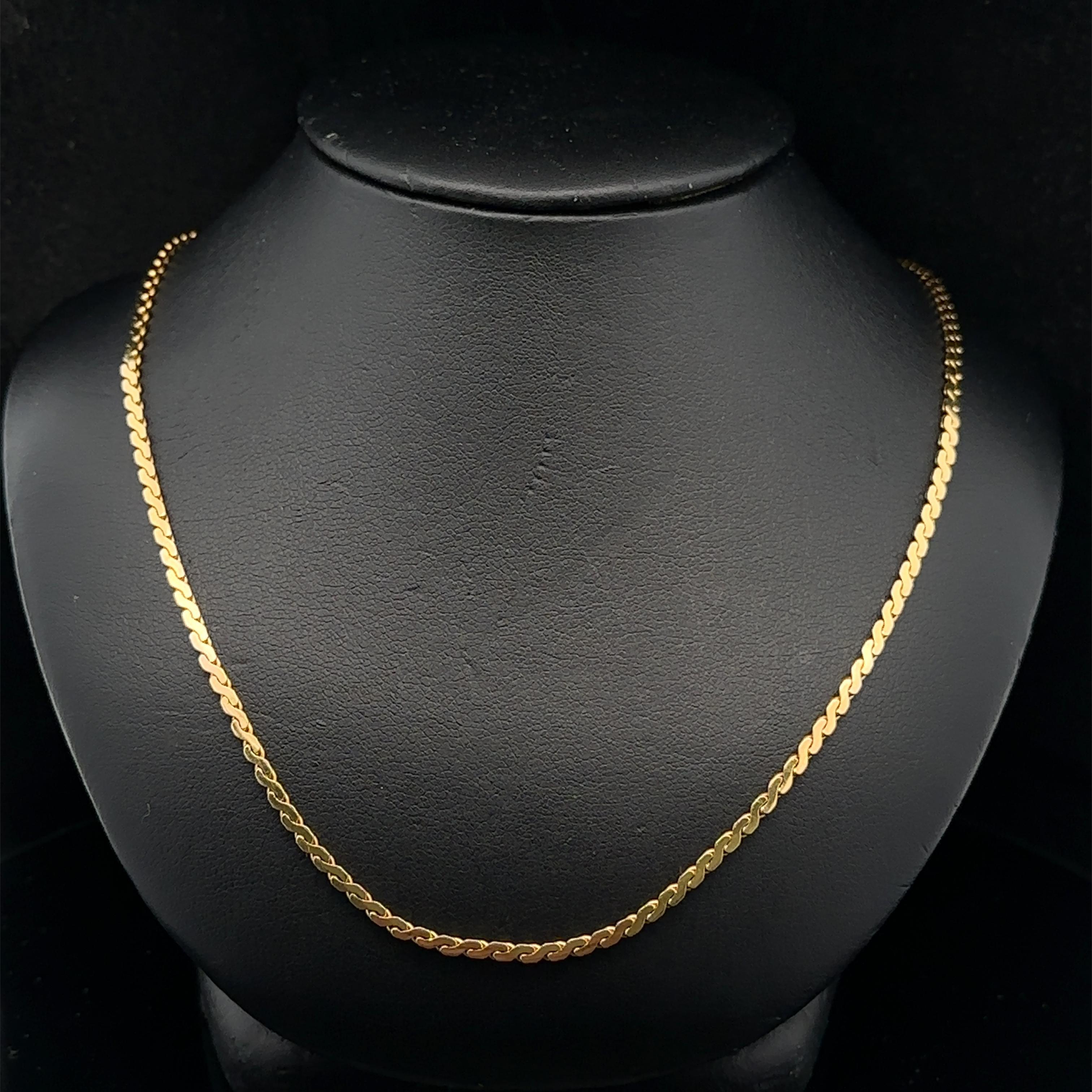 H. Stern - Collana con catena a S in oro giallo 18 carati da 17