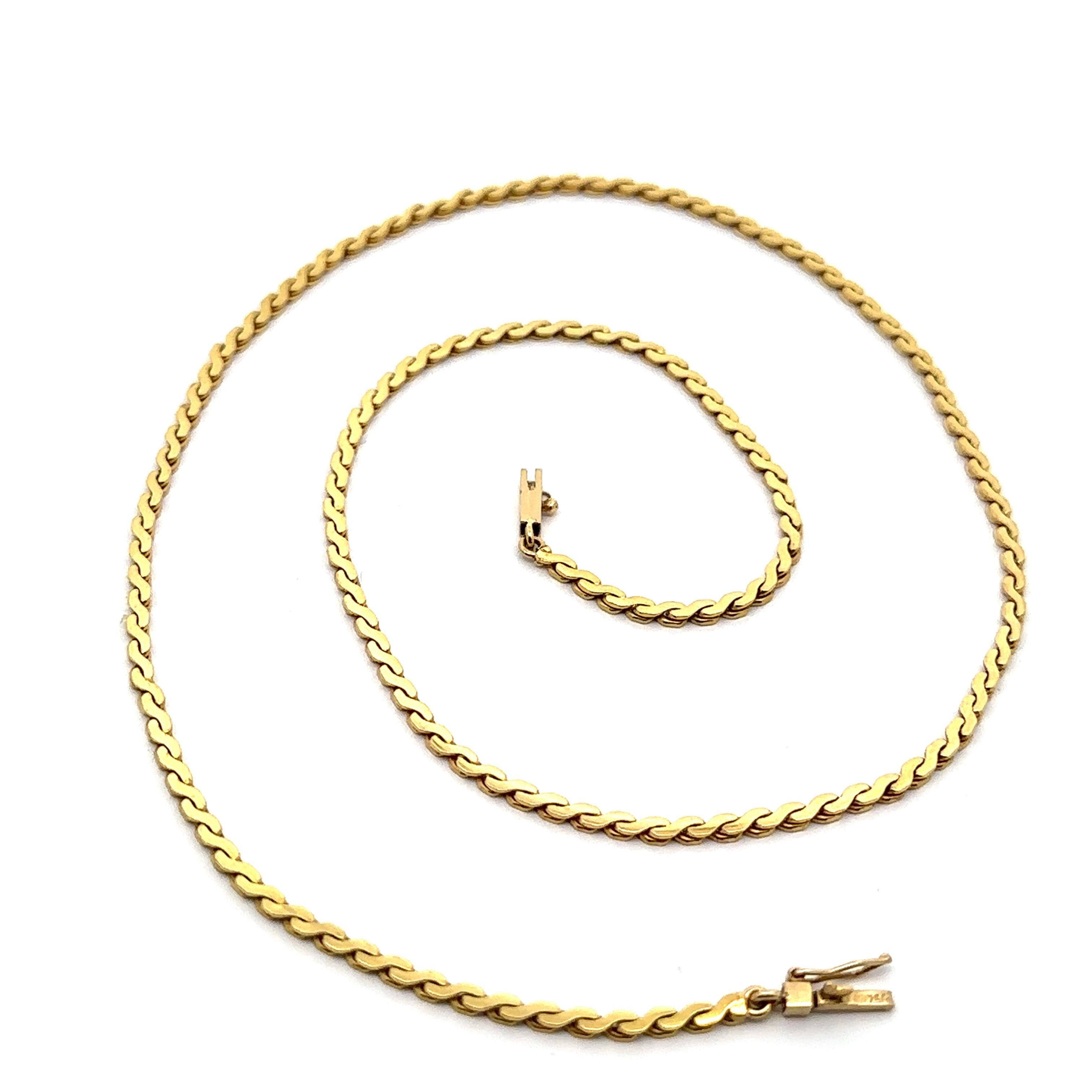 H. Stern - Collana con catena a S in oro giallo 18 carati da 17