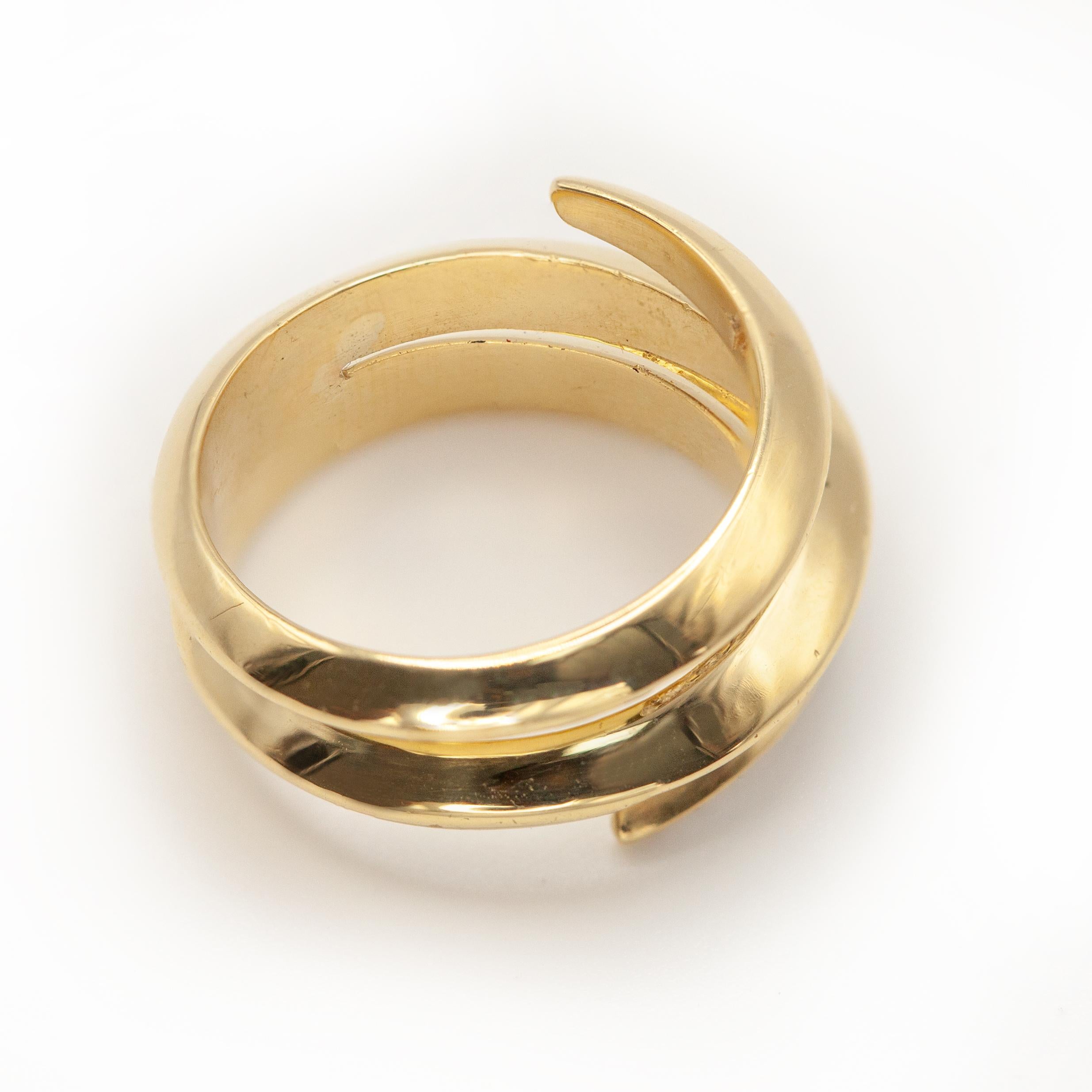H. Stern Bague enveloppante en or jaune 18K avec diamants en vente 4