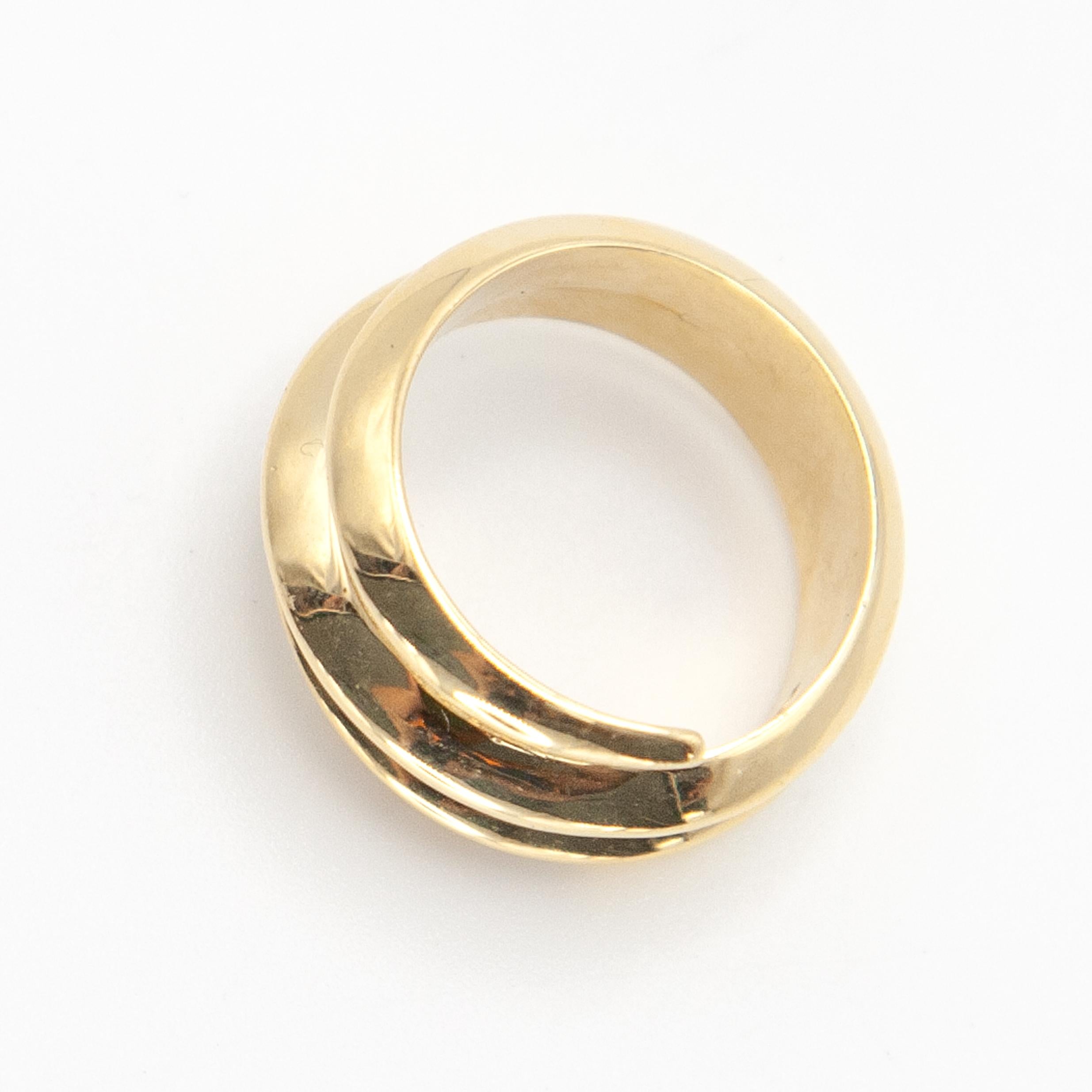 H. Stern Bague enveloppante en or jaune 18K avec diamants en vente 2
