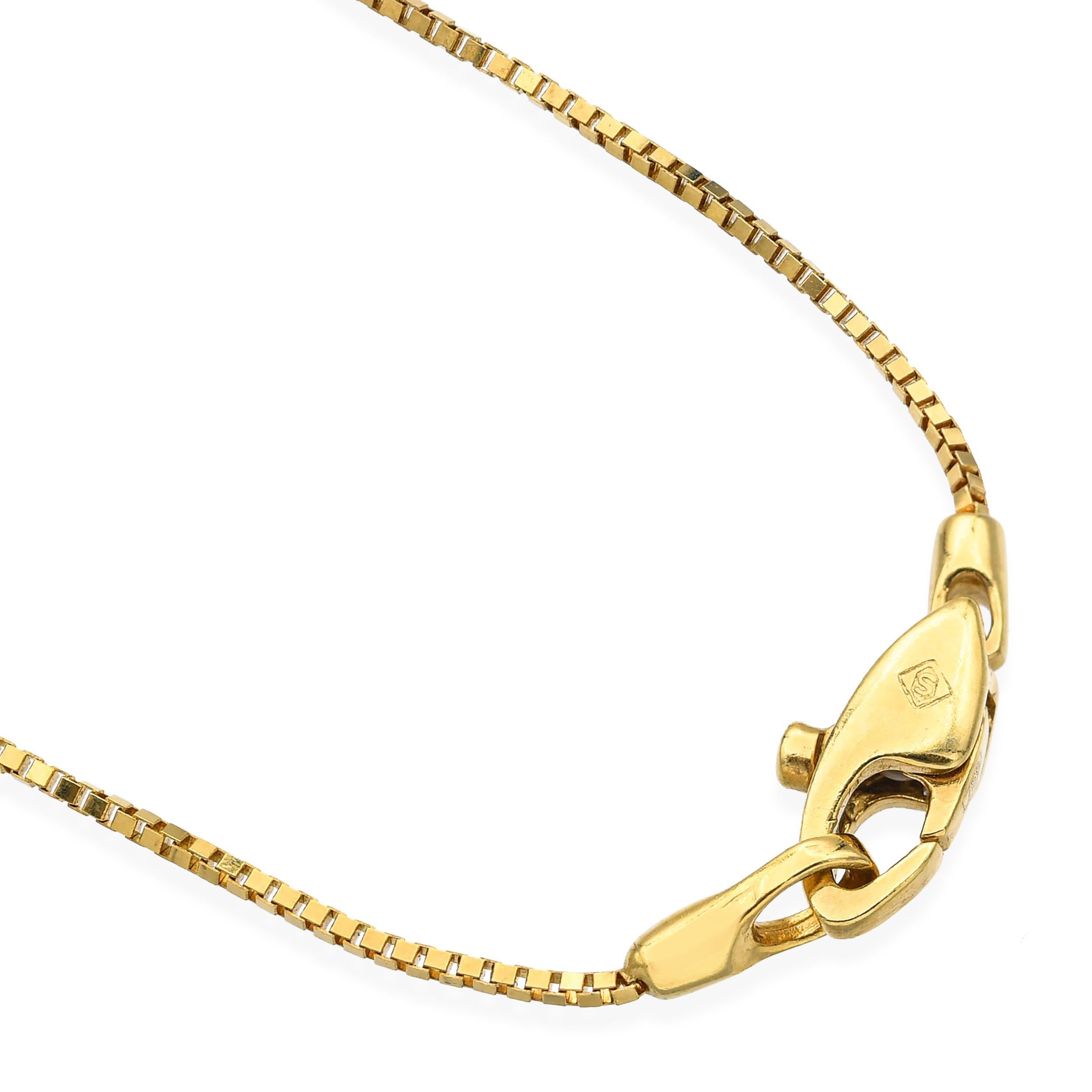 H. STERN 18k Gelbgold Multi-Edelstein-Bar-Anhänger Halskette im Angebot 2