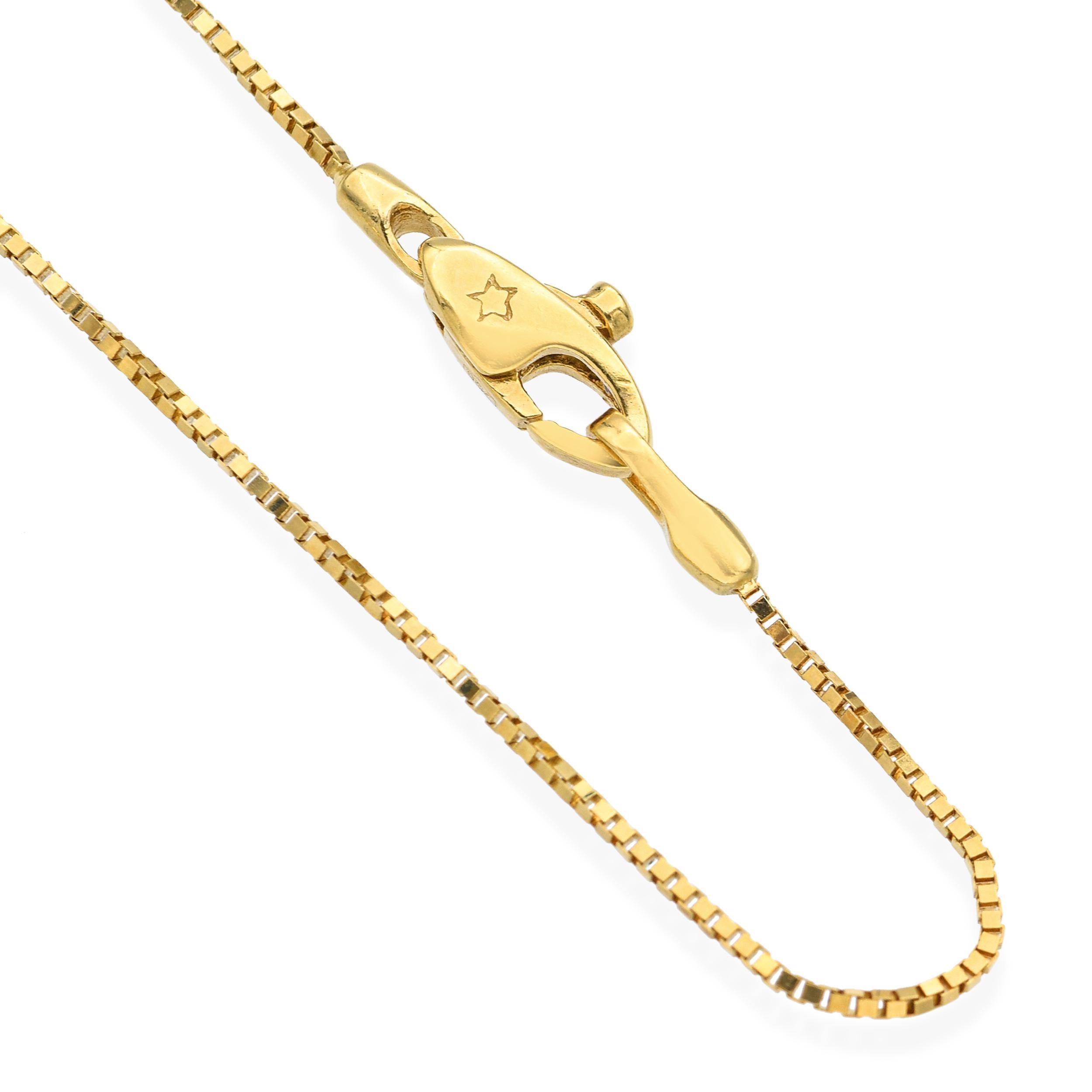H. STERN 18k Gelbgold Multi-Edelstein-Bar-Anhänger Halskette im Angebot 3