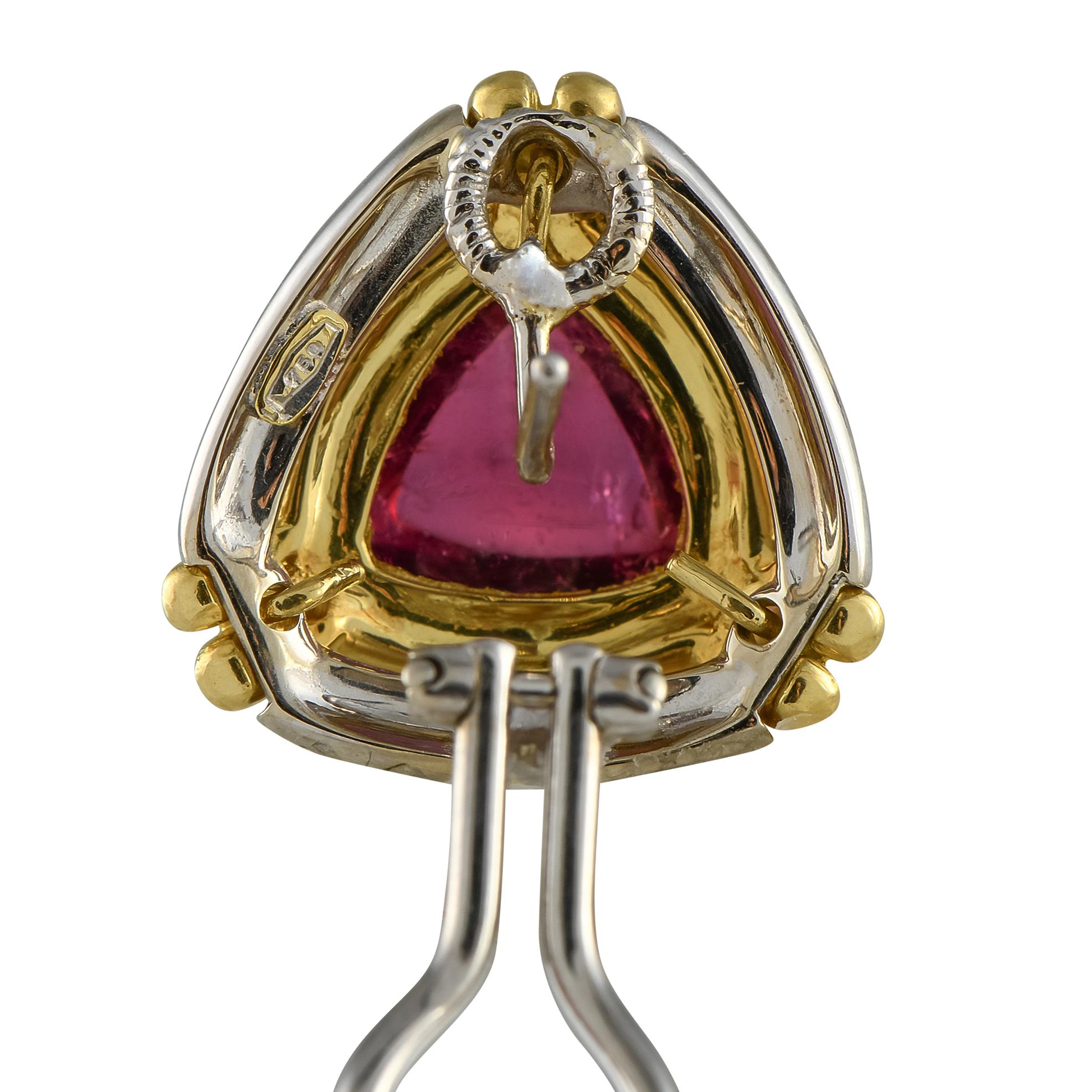 H. Stern 18K Gelbgold Turmalin-Ohrringe (Gemischter Schliff) im Angebot