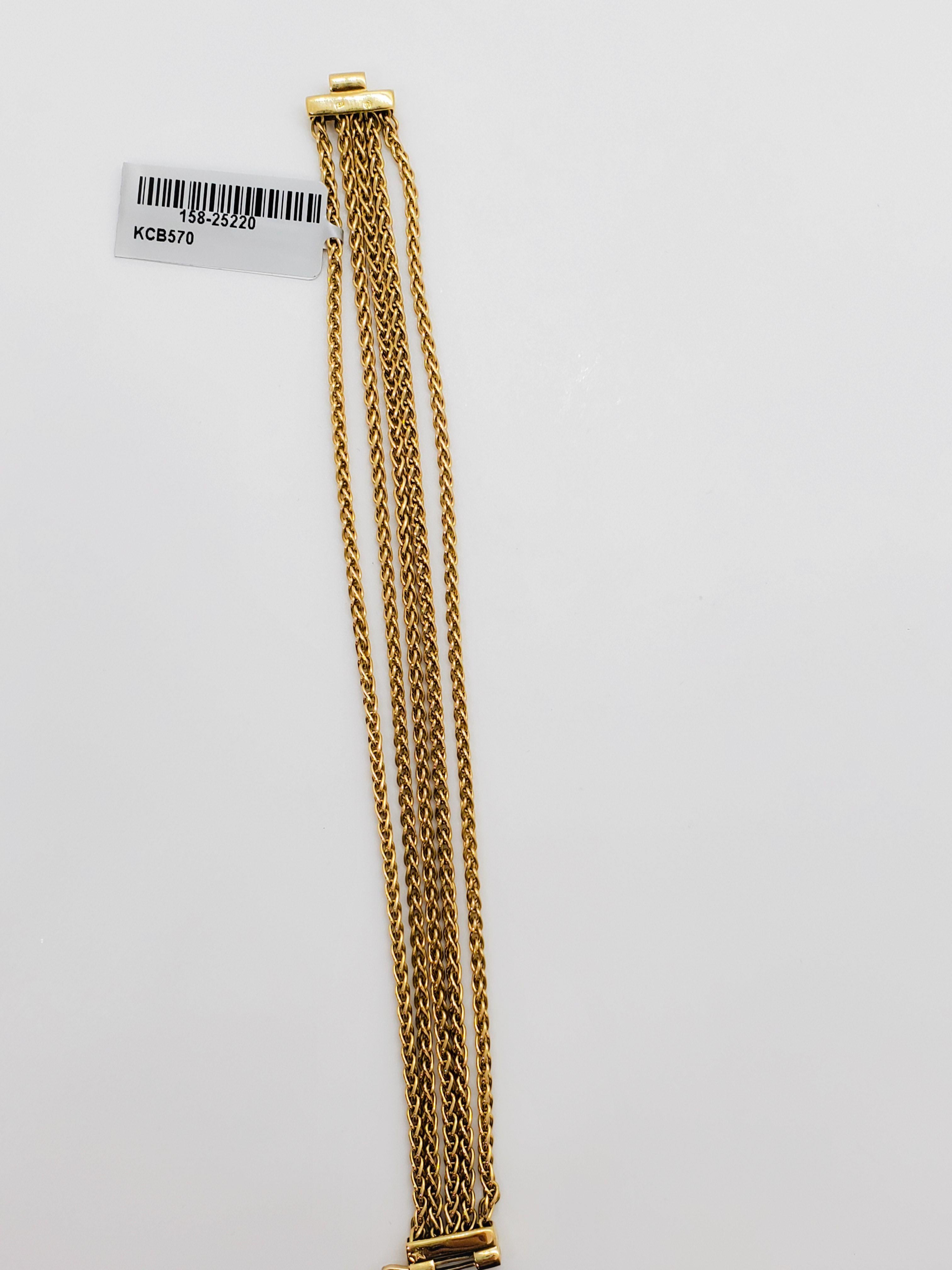 H. Stern Estate  18K Yellow Gold 27.86gr Bracelet 5 Chain Strands Approx.Wt. Length 7
