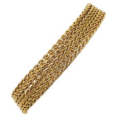 H. Stern 5 Chain Yellow Gold Bracelet