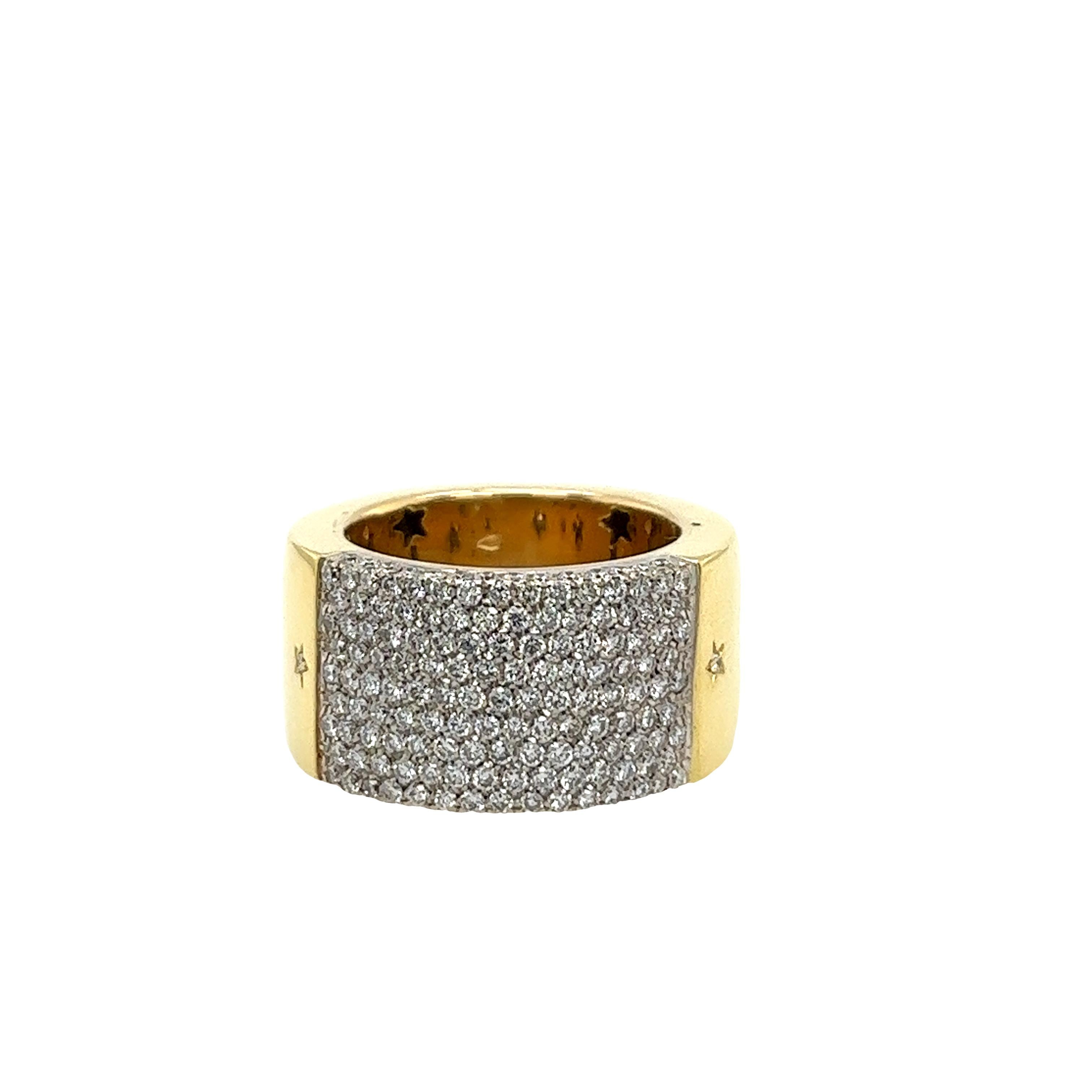 H. Stern 9-Row Diamond Ring Set With 1.30ct Natural Diamonds 1