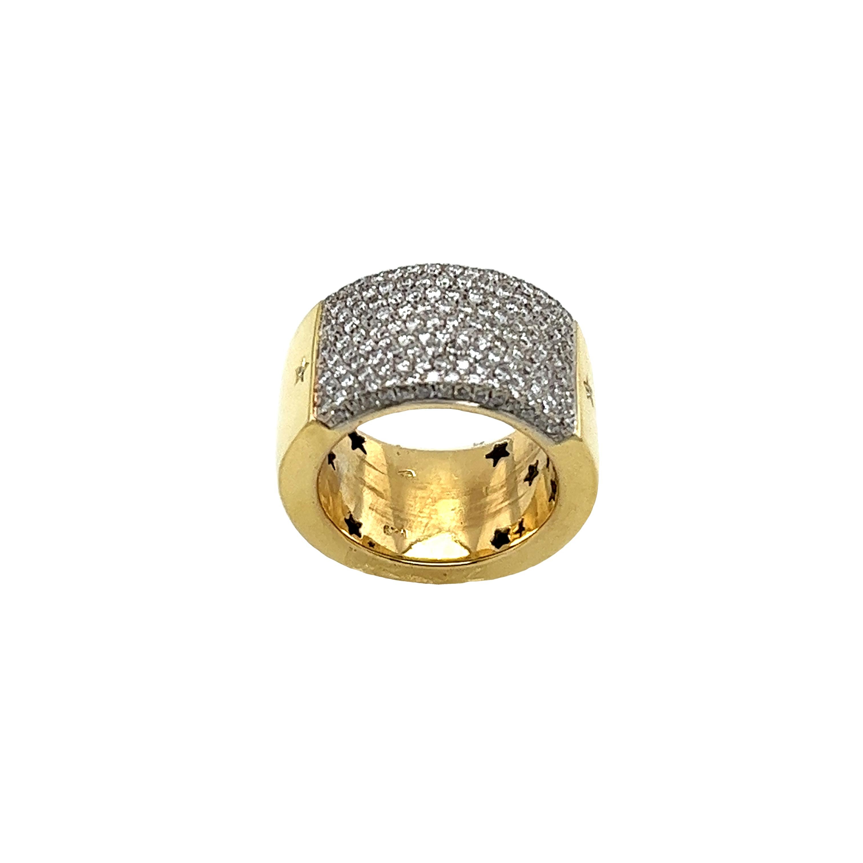 H. Stern 9-Row Diamond Ring Set With 1.30ct Natural Diamonds 2
