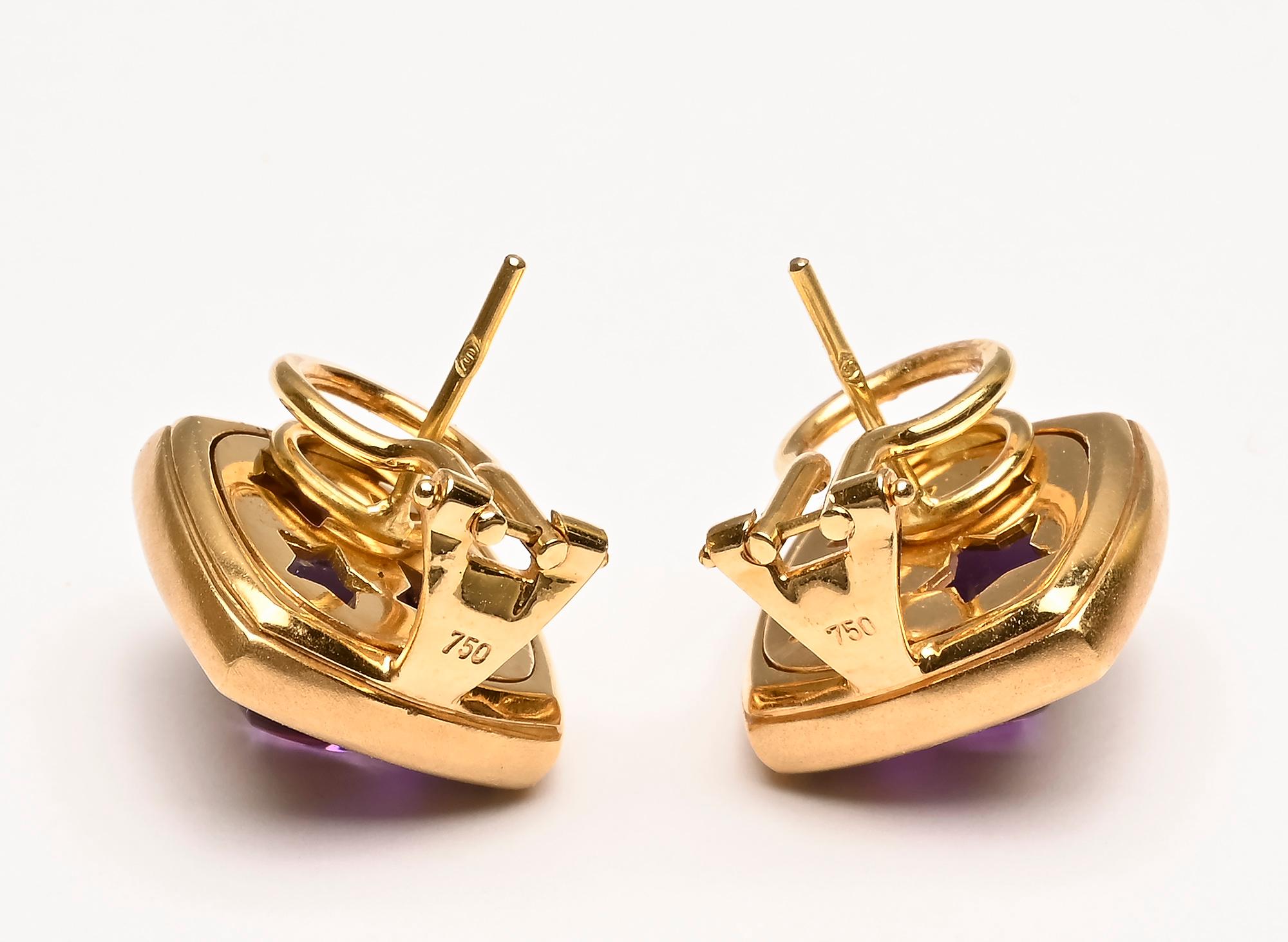 Ohrringe mit Amethyst und Diamanten von H. Stern im Zustand „Neu“ in Darnestown, MD
